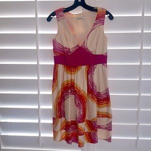 Summer dress silky fabric with multiple colors.